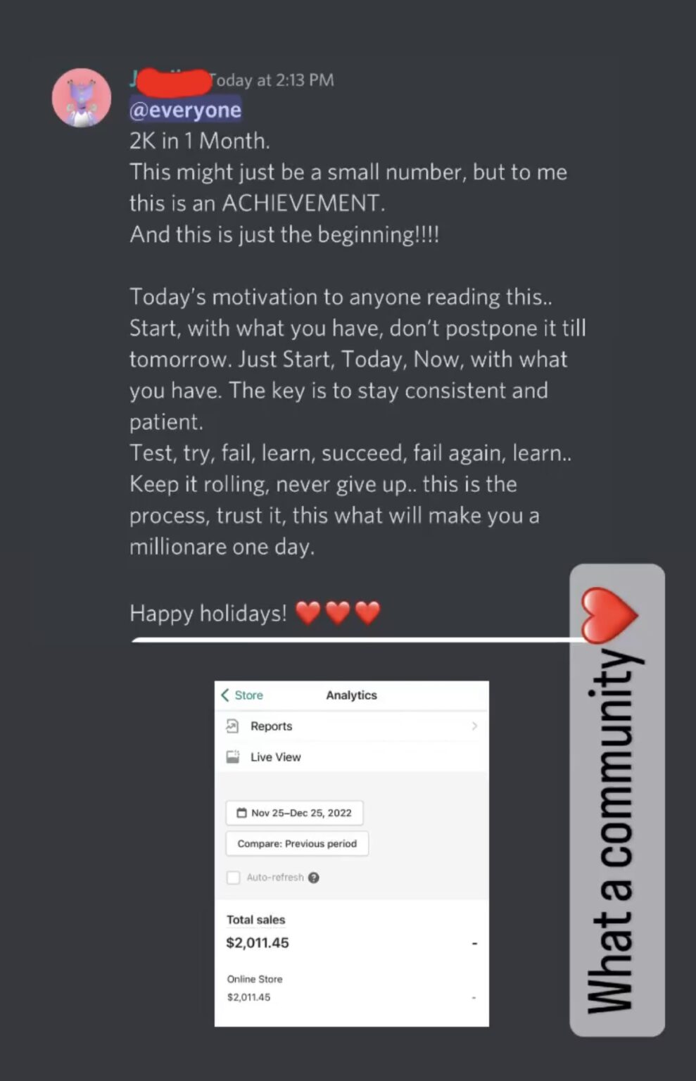Wolfofbey student testimonial screenshot 48