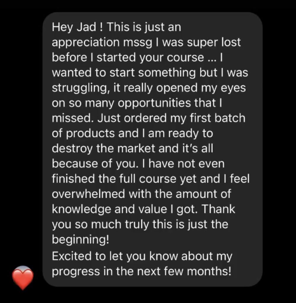 Wolfofbey student testimonial screenshot 62